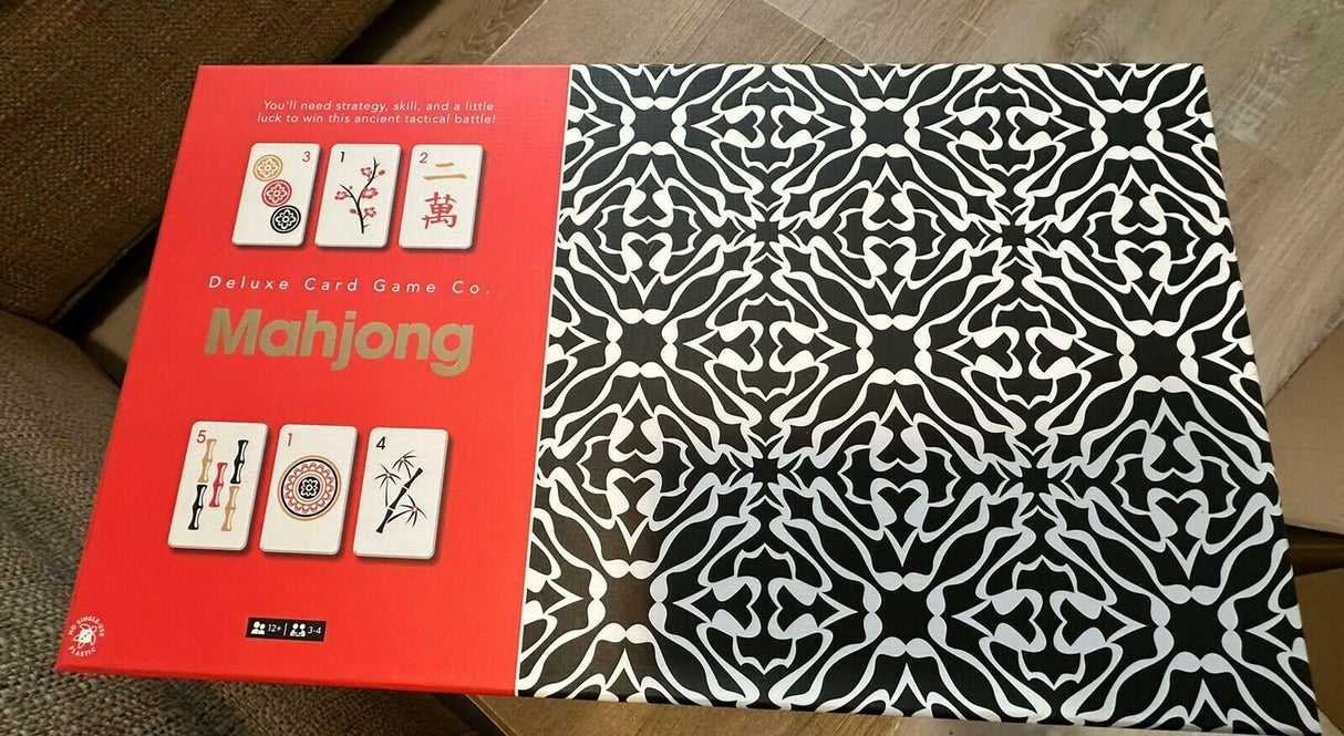 MAHJONG Deluxe Card Game Co Chinese Strategy 144 Card Tiles