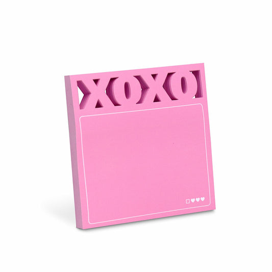 Knock Knock XOXO Diecut Sticky Notes - Meme Gifts 