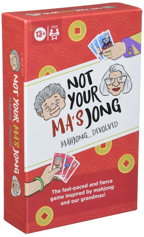 Hasbro Gaming Not Your Ma's Jong, A Fast-Paced Card Game