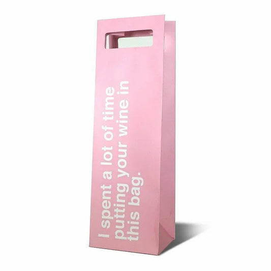 30 Watt "A Lot of Time" Wine Gift Bag - Meme Gifts 