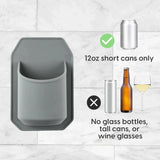 30 Watt Gray Silicone Beer Holder for The Shower.