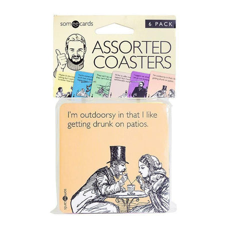 30 Watt Prank Pack Someecards Coasters 6-pack.