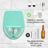30 Watt Silicone Wine Glass Holder For Bath & Shower, Give The Gift Of An At Home Spa Bathtub Relaxation 