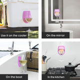 30 Watt Silicone Wine Glass Holder For Bath & Shower