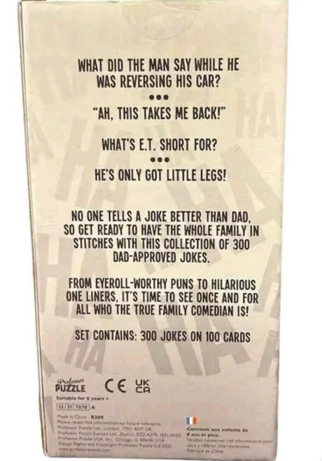 300 Totally Embarrassing Dad Jokes box.