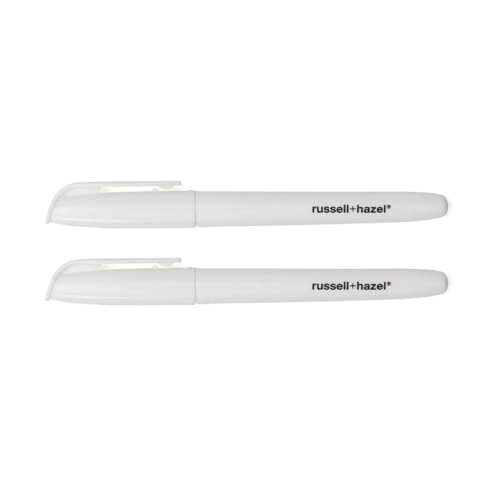 Russell+Hazel White Wet Erase Markers, 5.5” Long, 2 Count (38336)