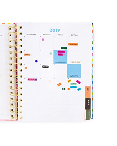 Ban.do Big Plans Sticker Roll with Box Dispenser, Colorful Planner Stickers, Rainbow Colors (Issue 1)