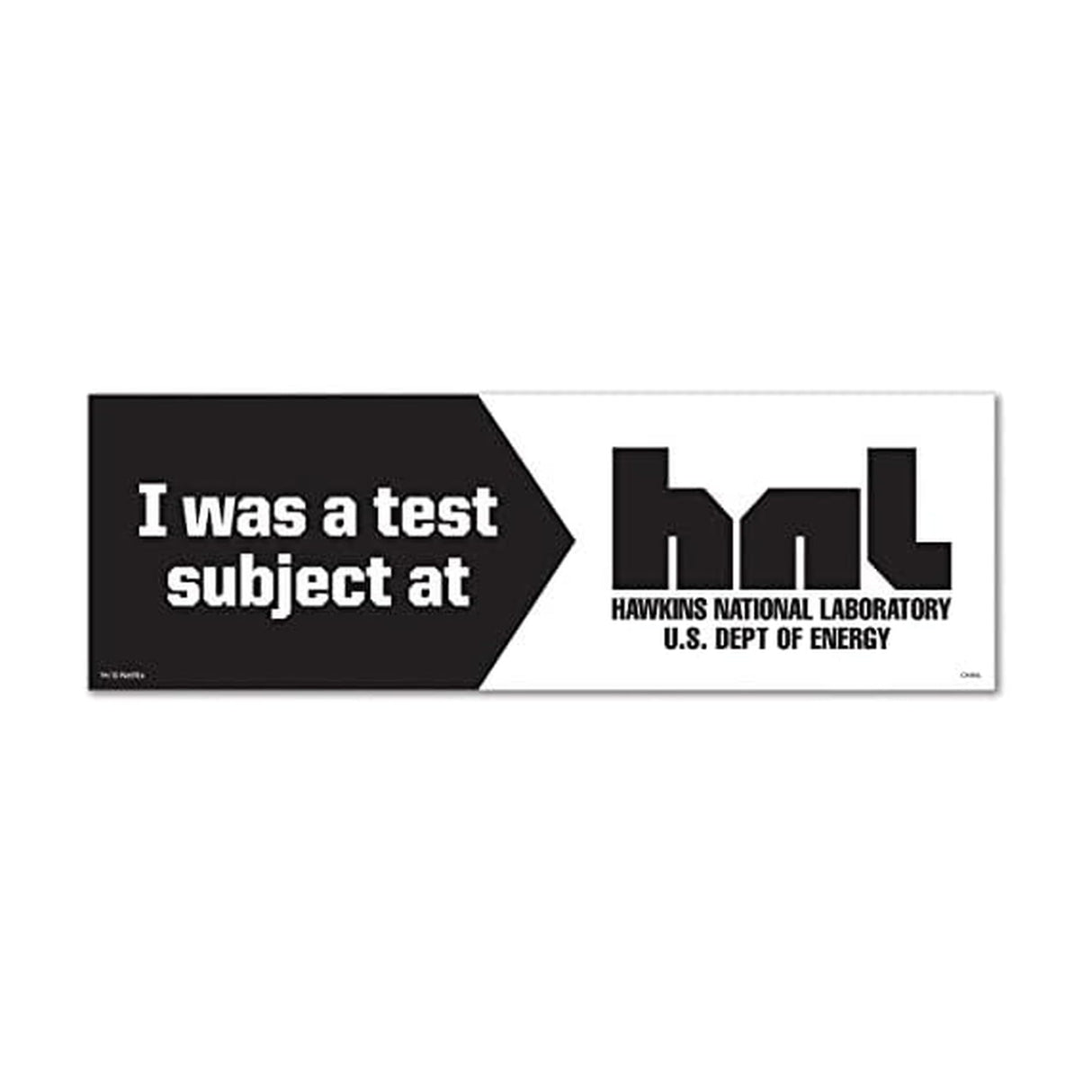 Stranger Things Bumper Magnet "Test Subject Hawkins National Laboratory"