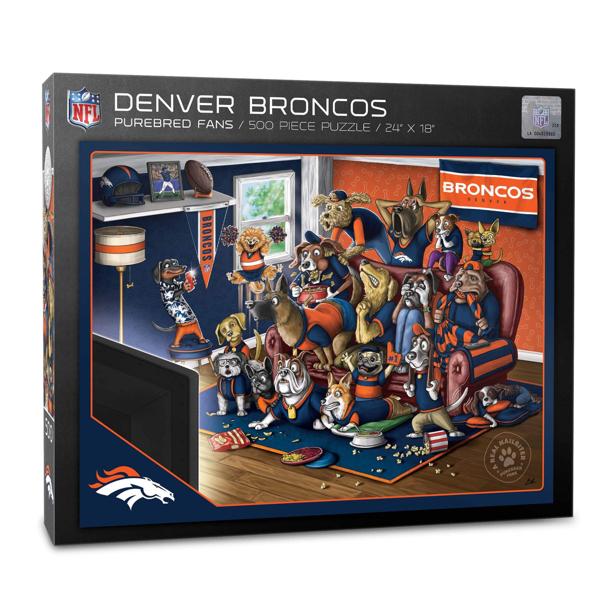YouTheFan NFL Denver Broncos Purebred Fans 500pc Puzzle