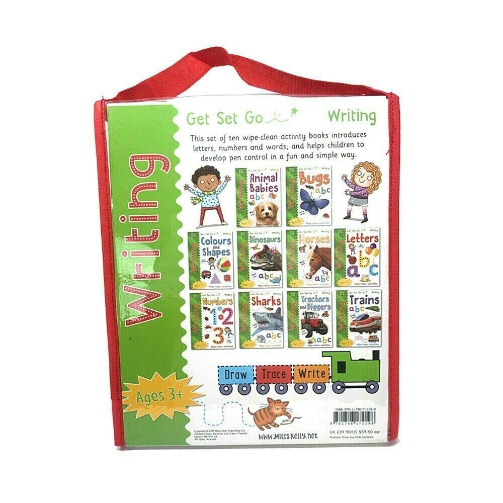 Learn to Write Wipe-Clean Book Collection - 10 Books [Paperback] Miles Kelly Publishing