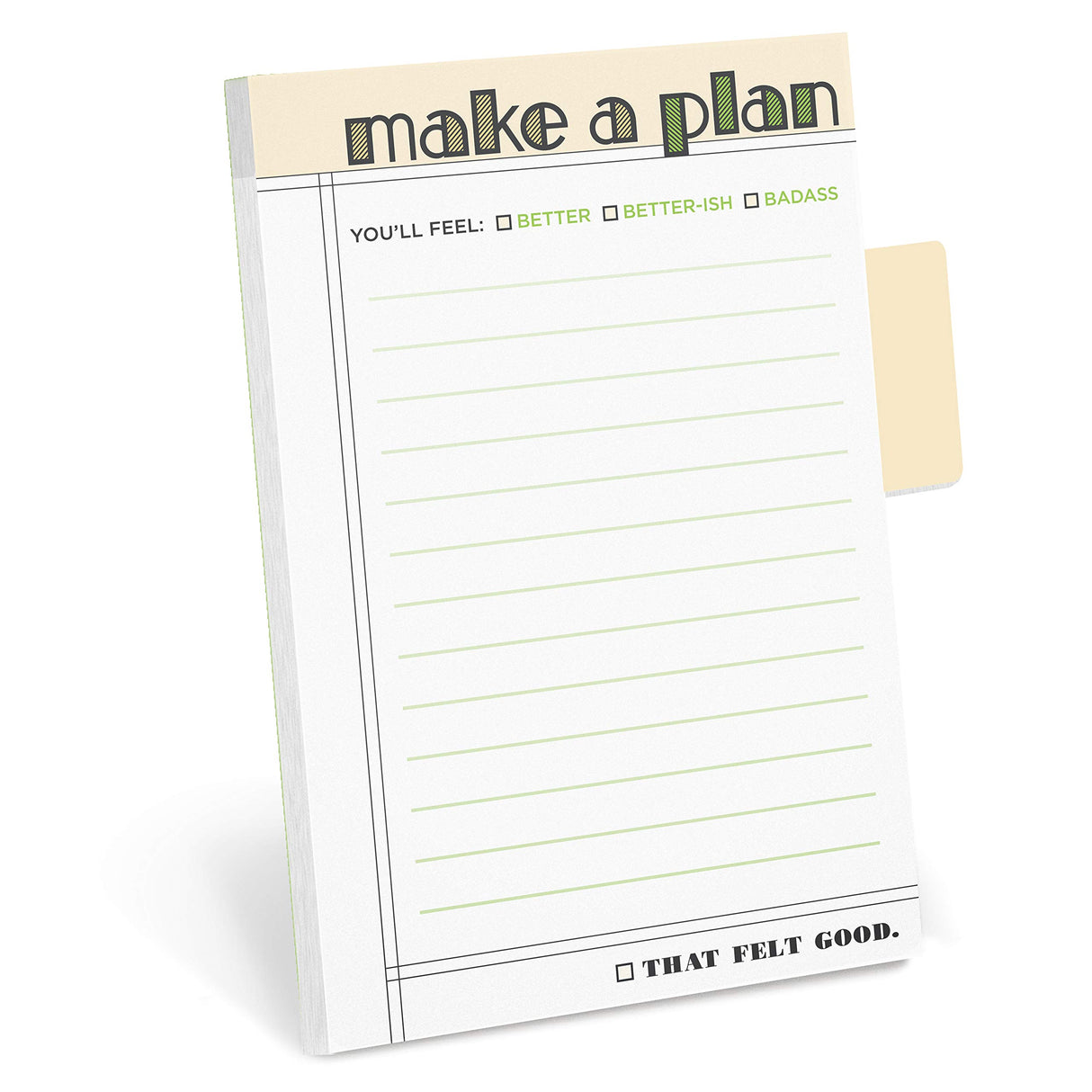 Knock Knock Make A Plan Sticky Tabs Notepad