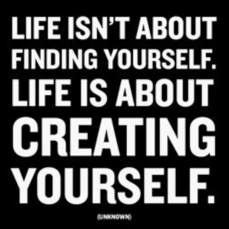 Quotable Cards- 3.5" Magnet - "life isn't about finding yourself..."