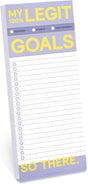Knock Knock My Legit Goals Make-A-List Pad