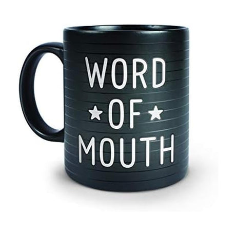Genuine Fred WORD OF MOUTH - LETTERBOARD MUG