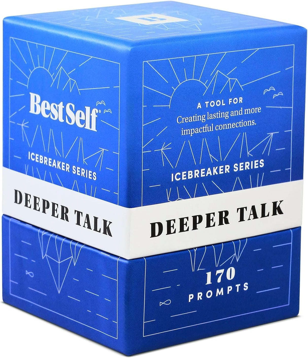 BestSelf Icebreaker Deeper Talk Deck - Conversation Starter Card Pack to Deepen Friendships