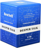 BestSelf Icebreaker Deeper Talk Deck - Conversation Starter Card Pack to Deepen Friendships
