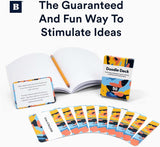 BestSelf Doodle Bundle - Art Therapy Exercises and Sketch Pad for Creativity with 50 Prompts
