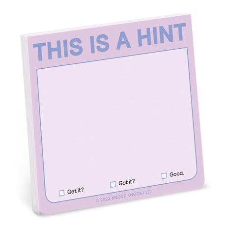 Knock Knock This is a Hint Sticky Notes
