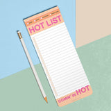 Knock Knock Hot List Make-a-List Pad - Agenda Planner Pad & To Do Pad