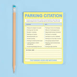 Knock Knock Parking Citation Nifty Note Pad: Fake Parking Ticket Pad