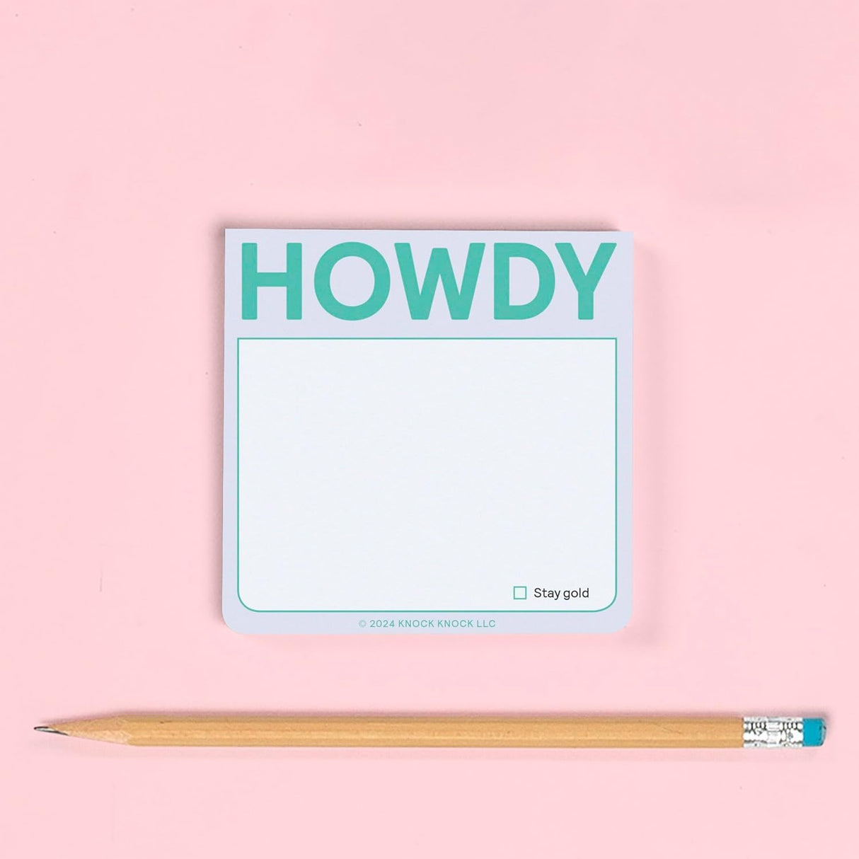 Knock Howdy Sticky Notes, Cute Sticky Notes & Memo Note Pad