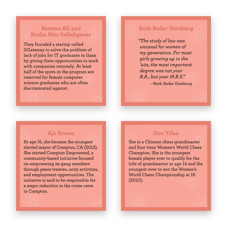 TableTopics Inspiring Women for Girls Question Card Game - 135 Conversation Starter Cards for Young Women to Use in School, with Family at Dinner Table, at Game Nights, & at Sleepovers