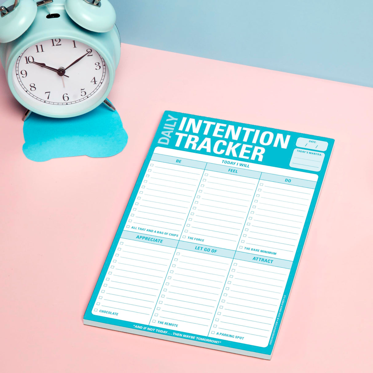 Knock Knock Daily Intention Tracker Pad: Today I Will Daily Intention Pad, 6 x 9-Inches