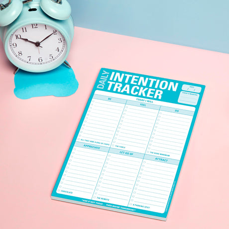 Knock Knock Daily Intention Tracker Pad: Today I Will Daily Intention Pad, 6 x 9-Inches