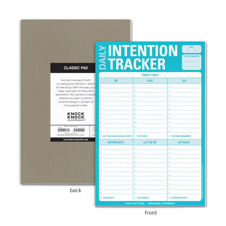 Knock Knock Daily Intention Tracker Pad: Today I Will Daily Intention Pad, 6 x 9-Inches