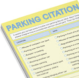 Knock Knock Parking Citation Nifty Note Pad: Fake Parking Ticket Pad
