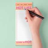 Knock Knock Hot List Make-a-List Pad - Agenda Planner Pad & To Do Pad