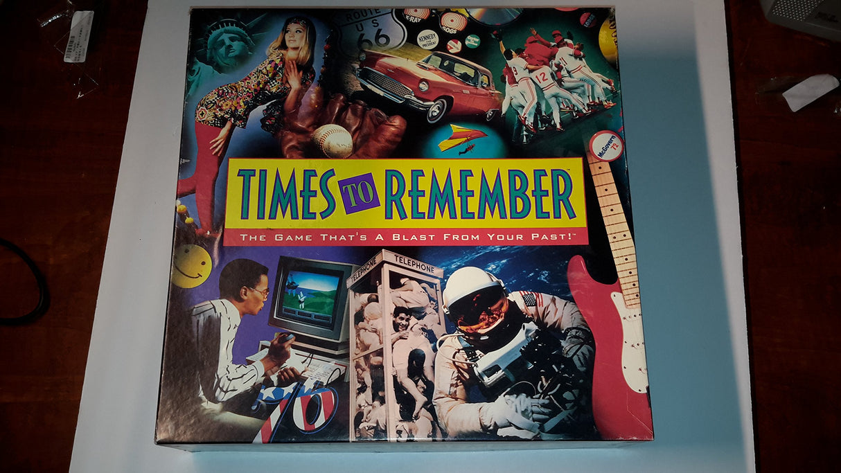 Times To Remember Vintage 1991 Trivia Board Game