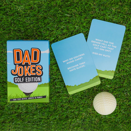 Gift Republic Dad Jokes Golf Edition - 100 Dad Joke Cards - Funny Golf Jokes, Word Games and One Liners