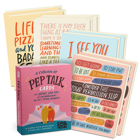 Em & Friends Pep Talk Greeting Cards