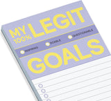 Knock Knock My Legit Goals Make-A-List Pad