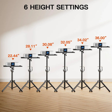 AMADA Projector Stand, Laptop Stand with Adjustable Height 22 to 36 inch