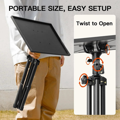 AMADA Projector Stand, Laptop Stand with Adjustable Height 22 to 36 inch