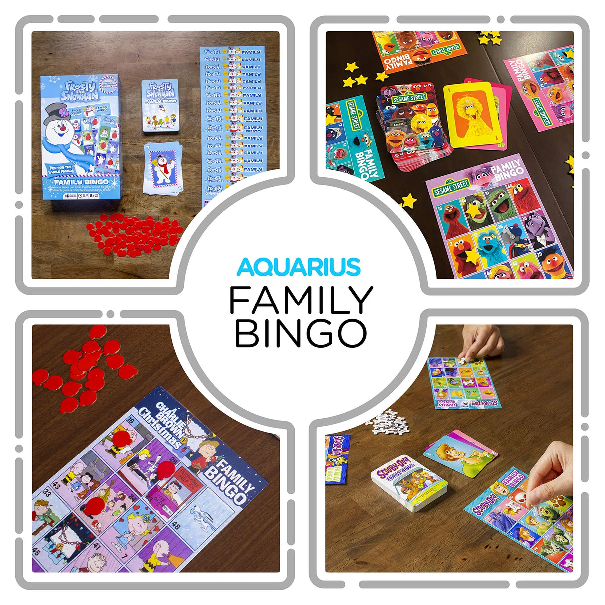 AQUARIUS - Frosty the Snowman Family Bingo Game.