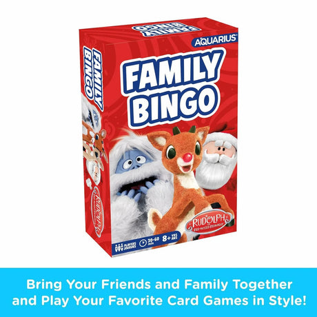 AQUARIUS Rudolph The Red-Nosed Reindeer Family Bingo Game.