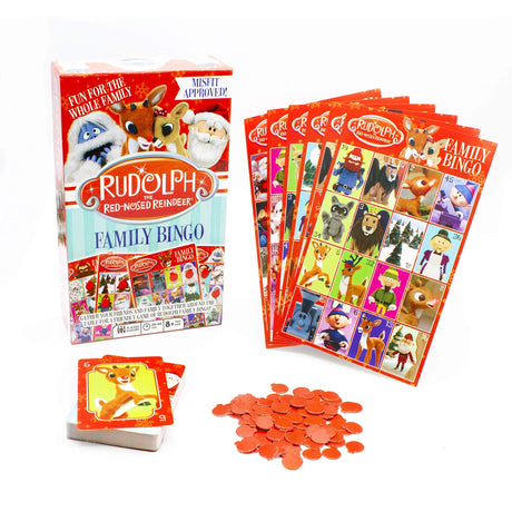 AQUARIUS - Rudolph the Red-Nosed Reindeer Family Bingo Game.