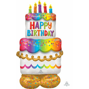 Anagram Birthday Cake Airloonz Foil Balloon - 53"