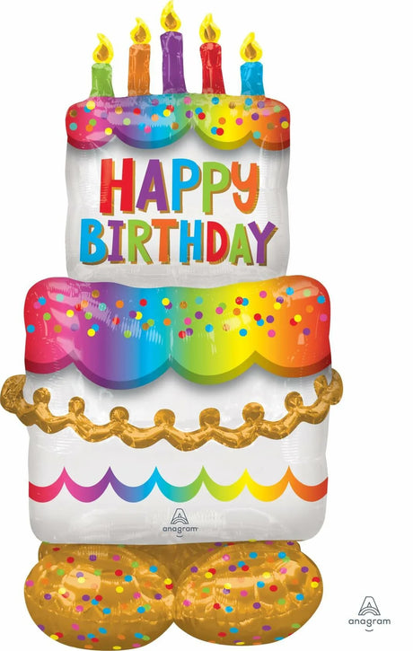 Anagram Birthday Cake Airloonz Foil Balloon - 53".