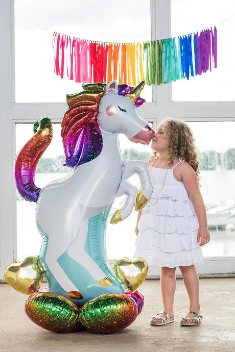 Anagram Unicorn Airloonz Foil Mylar Party Balloon - 55"