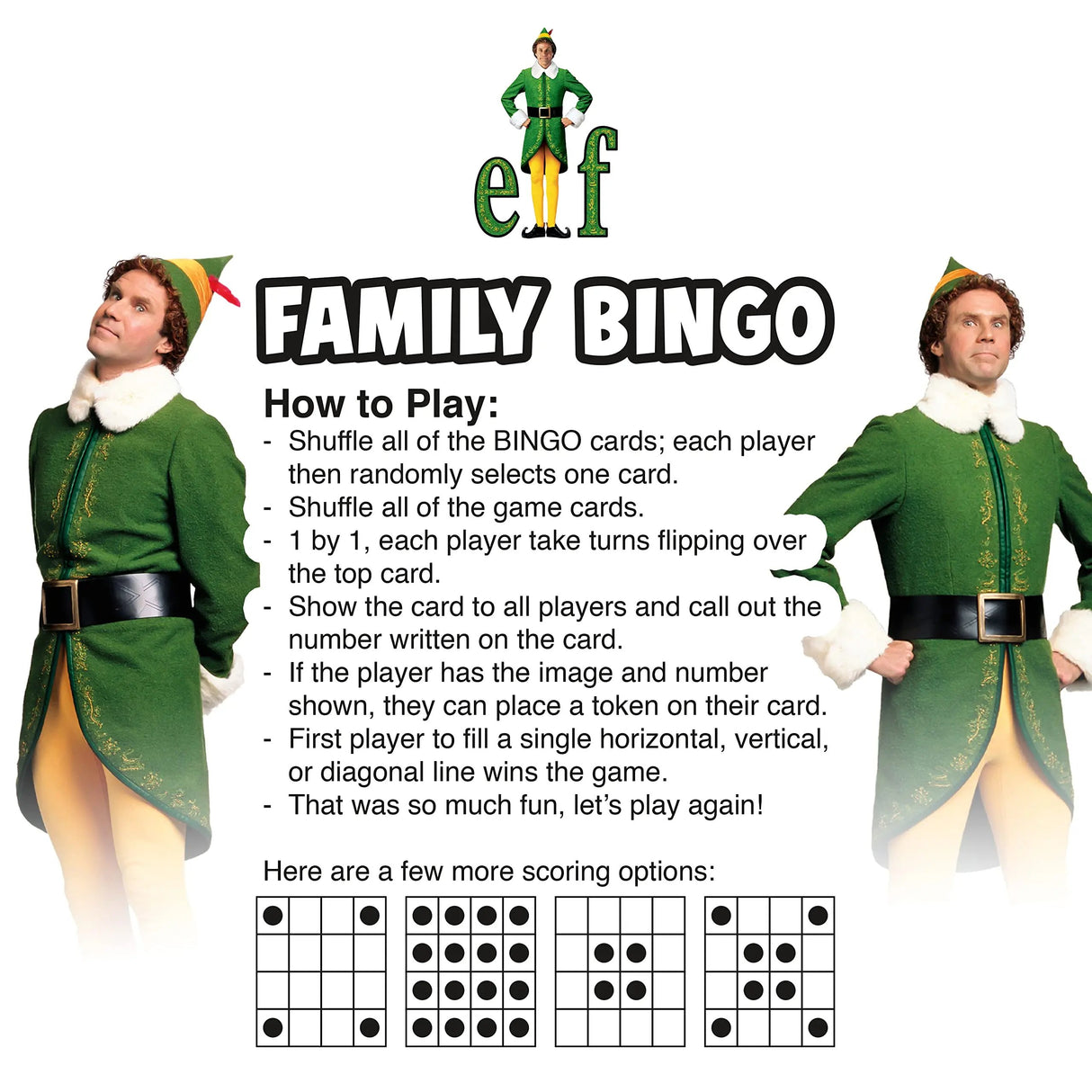 Aquarius - Elf Family Bingo Game