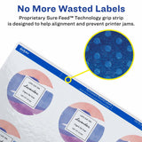 Avery Printable Round Labels - 2.5" Diameter, Glossy White, 90 Labels (22830).