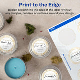 Avery Printable Round Labels - 2.5" Diameter, Glossy White, 90 Labels (22830).