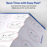 Avery Printable Round Labels - 2.5" Diameter, Glossy White, 90 Labels (22830).