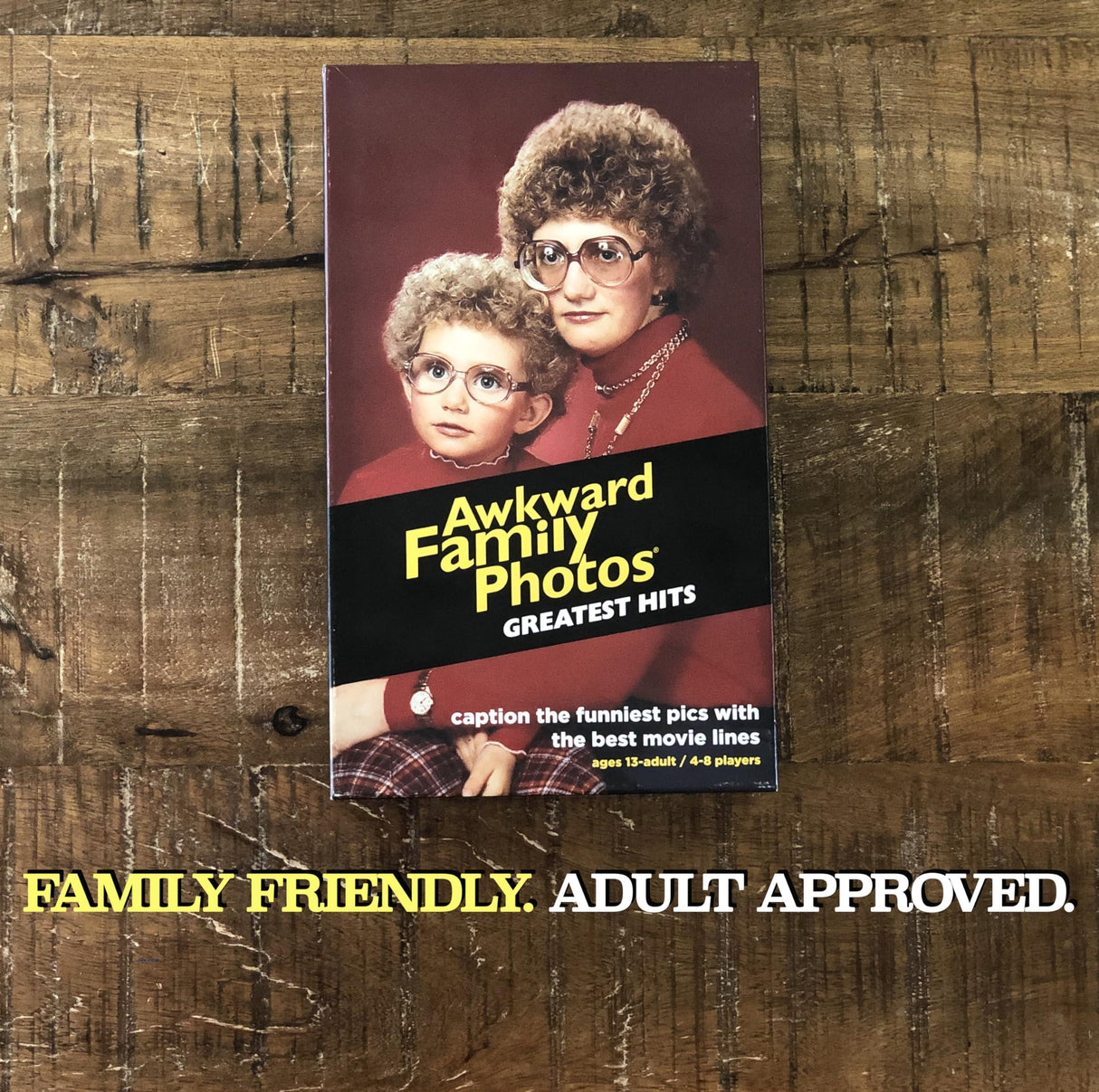 Awkward Family Photos Greatest Hits - Caption Hilarious Pics With Memorable Movie Lines, Best Of Original & Vol 2, Plus New Pics & Movie Lines, Age 13 & Up, Better Cards, Bigger Images & A Card Box.