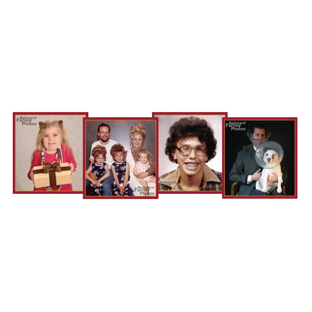 Awkward Family Photos Greatest Hits - Caption Hilarious Pics With Memorable Movie Lines, Best Of Original & Vol 2, Plus New Pics & Movie Lines, Age 13 & Up, Better Cards, Bigger Images & A Card Box.