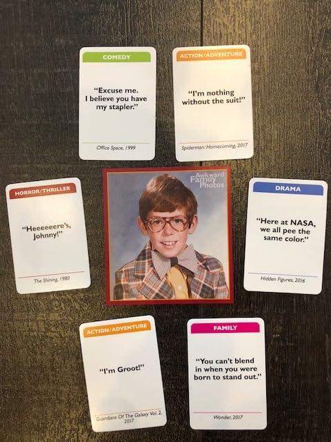 Awkward Family Photos Greatest Hits - Caption Hilarious Pics With Memorable Movie Lines, Best Of Original & Vol 2, Plus New Pics & Movie Lines, Age 13 & Up, Better Cards, Bigger Images & A Card Box.